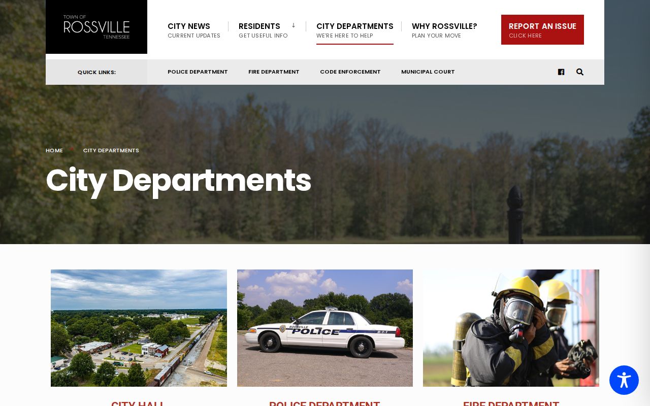 Rossville City Hall and municipal court contact context for local warrant questions
